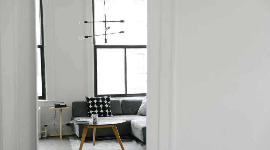 Benezavar Studio Scandinavian living room with industrial elements